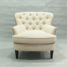 Moderner Sofa-Akzent-Stuhl aus Stoff im französischen Stil